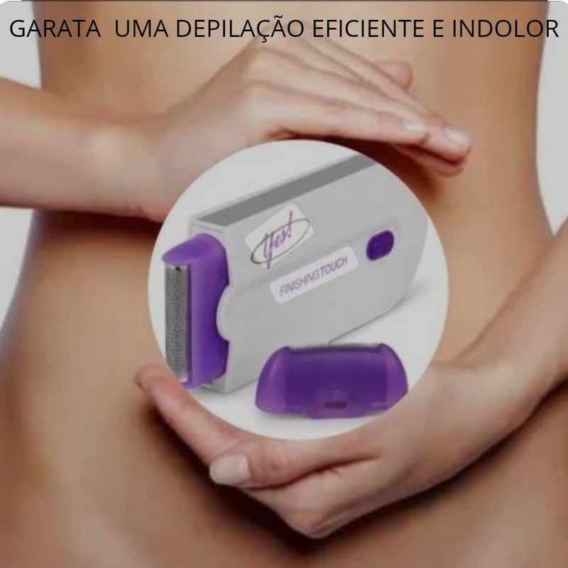 Depilador Elétrico Feminino Recarregável Bivolt Removedor de Pelos Feminino Eficiente Com Luz Ativa Depilador a Laiser Indolor.